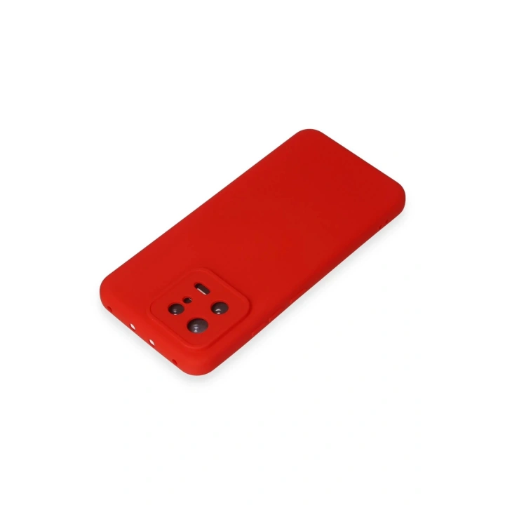 BFS Xiaomi Mi 13 Kılıf Nano içi Kadife Silikon - Kırmızı