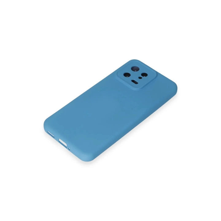BFS  Xiaomi Mi 13 Kılıf Nano içi Kadife Silikon - Mavi
