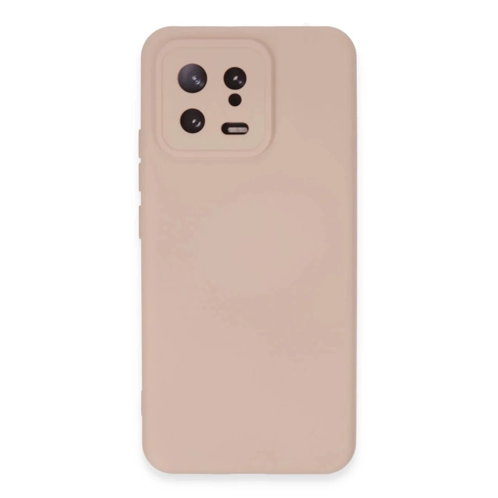 BFS  Xiaomi Mi 13 Kılıf Nano içi Kadife Silikon - Pudra