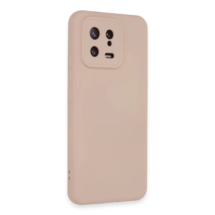 BFS  Xiaomi Mi 13 Kılıf Nano içi Kadife Silikon - Pudra