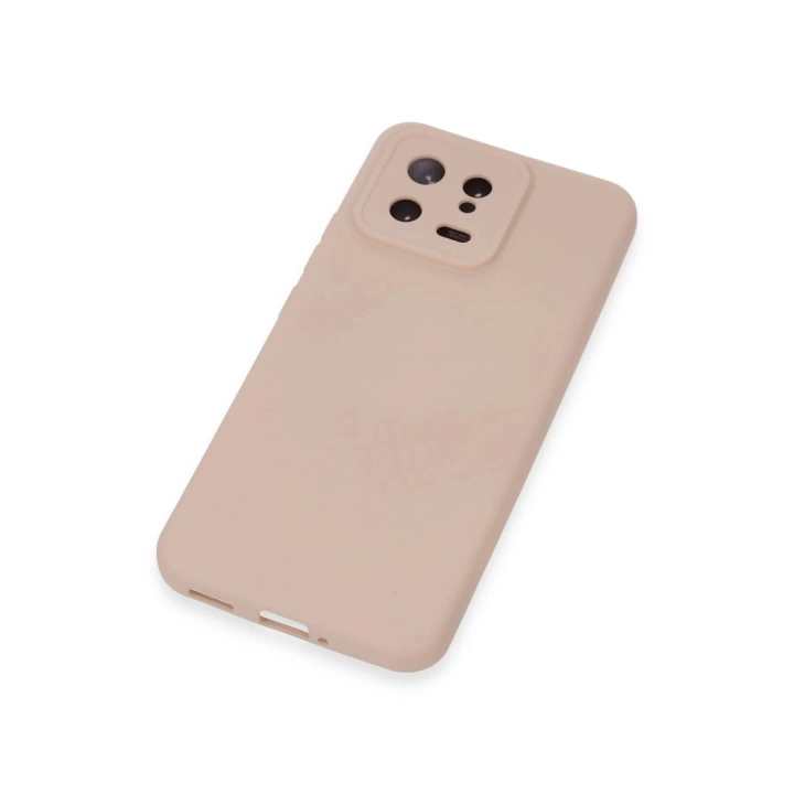 BFS  Xiaomi Mi 13 Kılıf Nano içi Kadife Silikon - Pudra