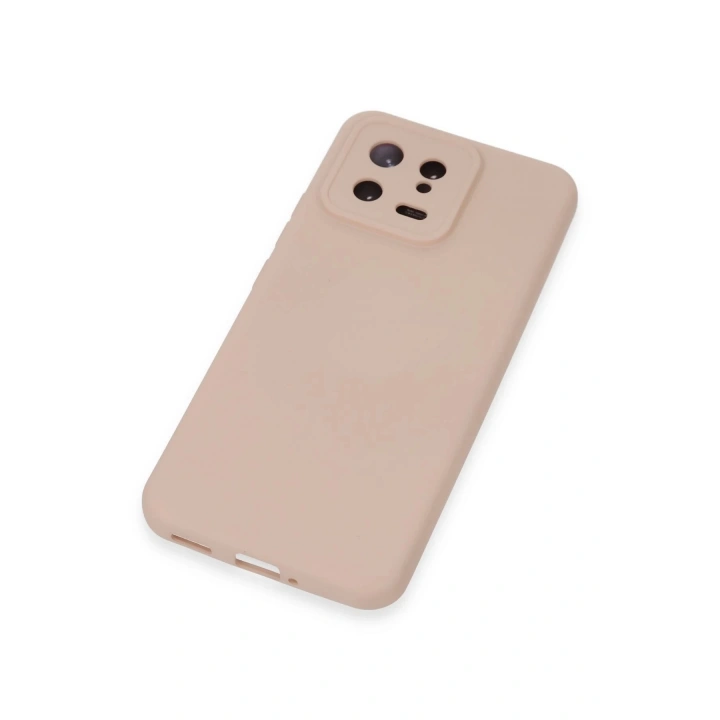 BFS Xiaomi Mi 13 Kılıf Nano içi Kadife Silikon - Pudra