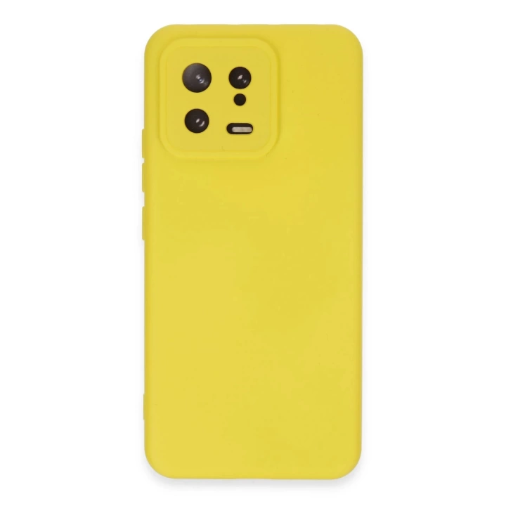 BFS  Xiaomi Mi 13 Kılıf Nano içi Kadife Silikon - Sarı