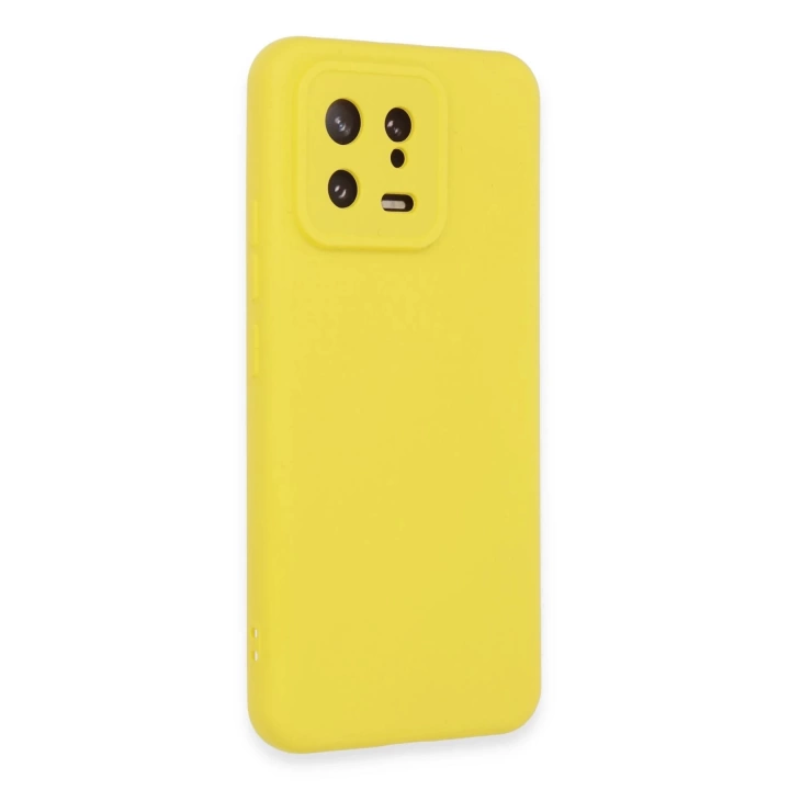 BFS  Xiaomi Mi 13 Kılıf Nano içi Kadife Silikon - Sarı