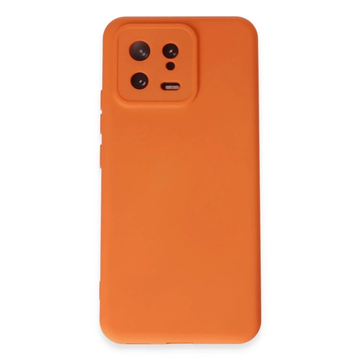 BFS  Xiaomi Mi 13 Kılıf Nano içi Kadife Silikon - Turuncu