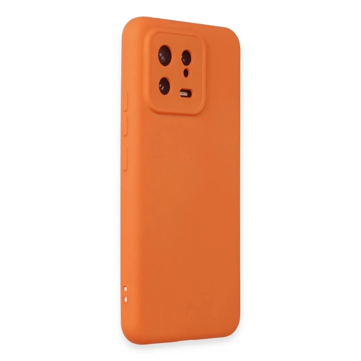 BFS  Xiaomi Mi 13 Kılıf Nano içi Kadife Silikon - Turuncu