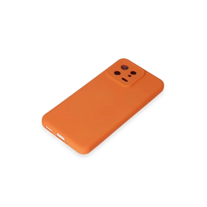 BFS  Xiaomi Mi 13 Kılıf Nano içi Kadife Silikon - Turuncu