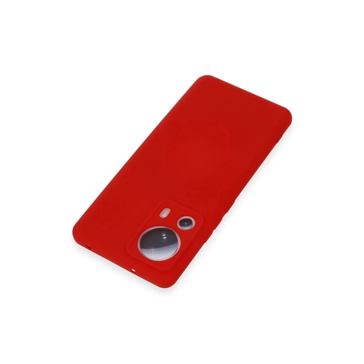 BFS  Xiaomi Mi 13 Lite Kılıf Nano içi Kadife Silikon - Kırmızı