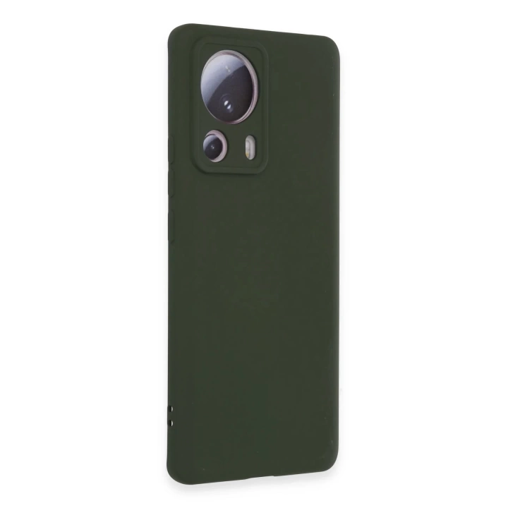 BFS  Xiaomi Mi 13 Lite Kılıf Nano içi Kadife Silikon - Koyu Yeşil