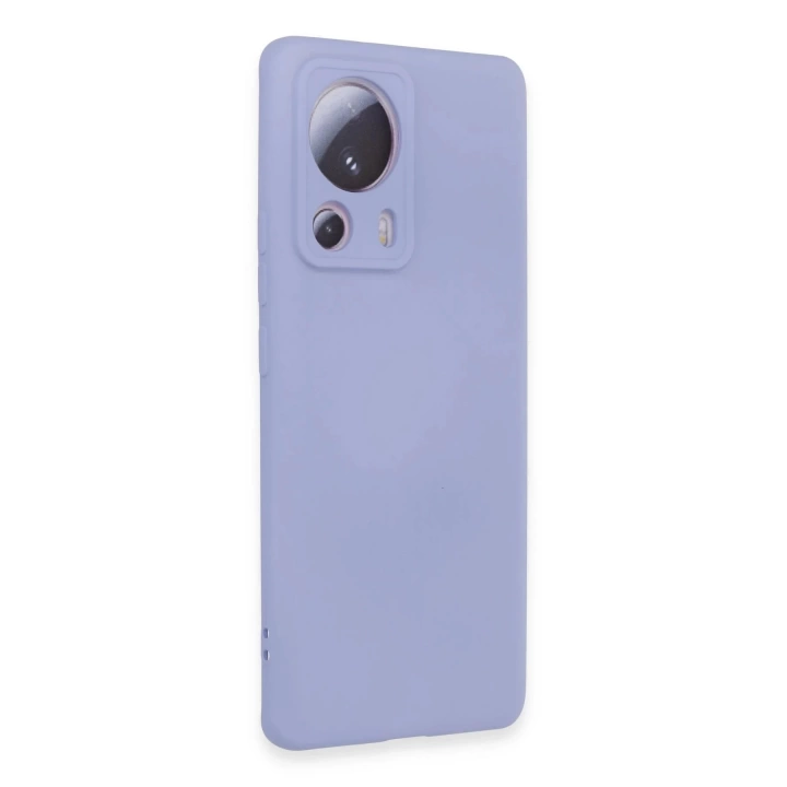 BFS  Xiaomi Mi 13 Lite Kılıf Nano içi Kadife Silikon - Lila