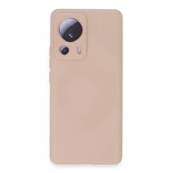 BFS Xiaomi Mi 13 Lite Kılıf Nano içi Kadife Silikon - Pudra