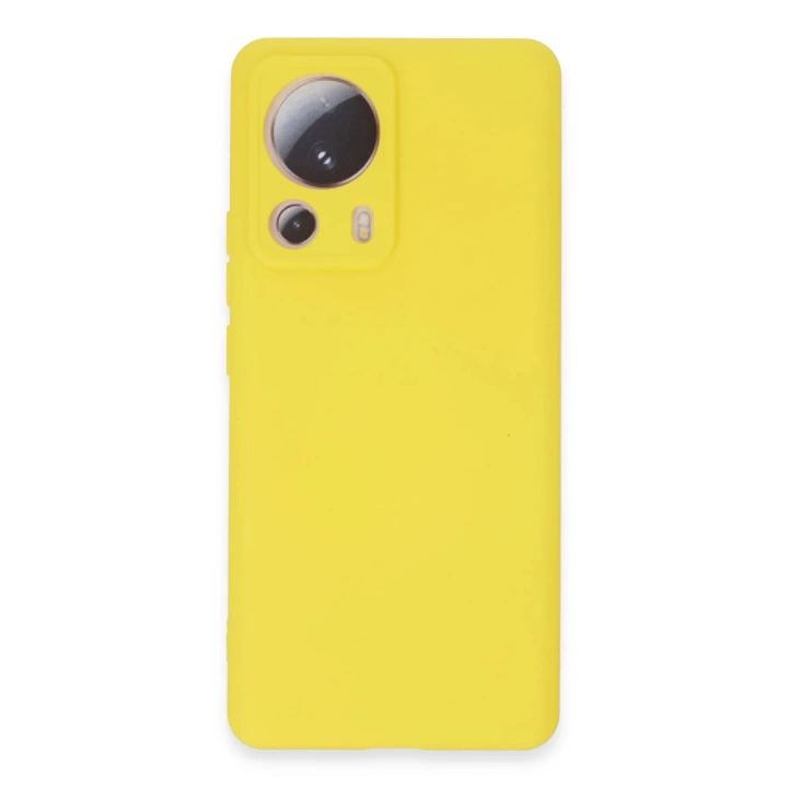 BFS  Xiaomi Mi 13 Lite Kılıf Nano içi Kadife Silikon - Sarı
