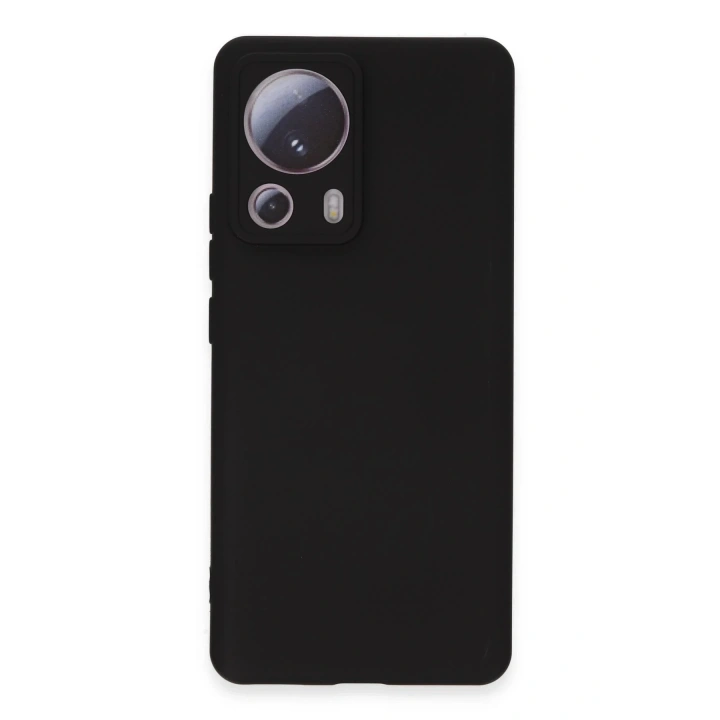 BFS Xiaomi Mi 13 Lite Kılıf Nano içi Kadife Silikon - Siyah