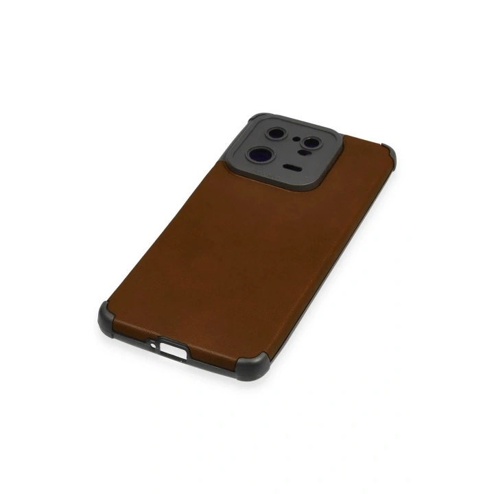 BFS Xiaomi Mi 13 Pro Kılıf Loop Deri Silikon - Kahverengi