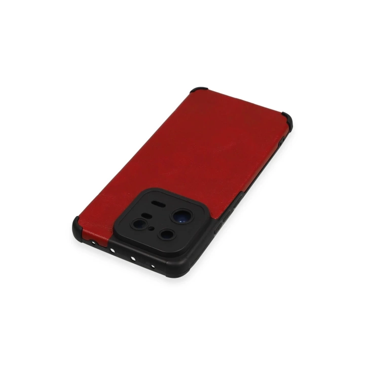 BFS  Xiaomi Mi 13 Pro Kılıf Loop Deri Silikon - Kırmızı