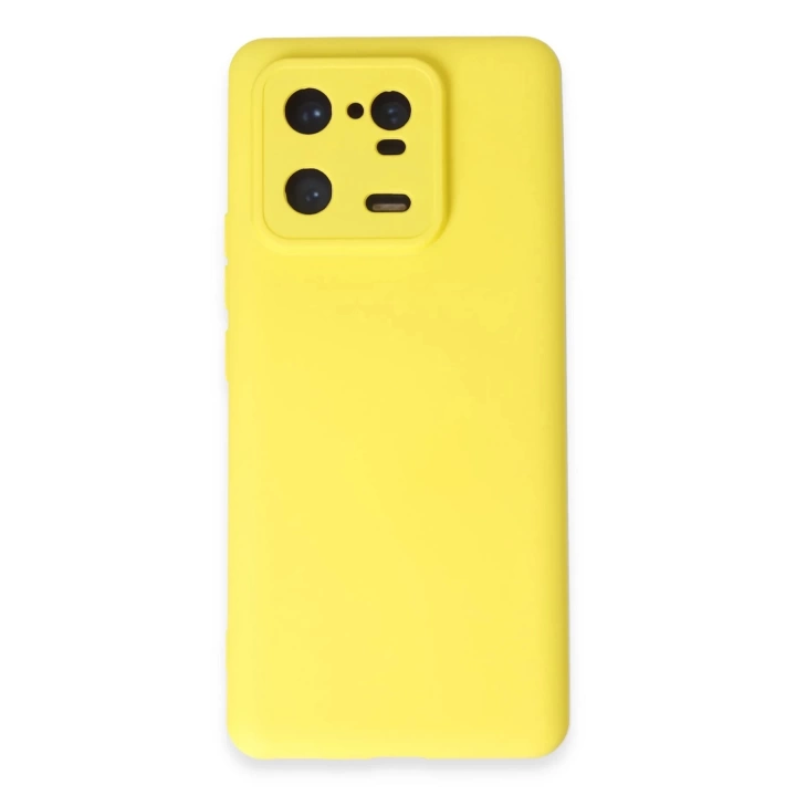 BFS  Xiaomi Mi 13 Pro Kılıf Nano içi Kadife Silikon - Sarı