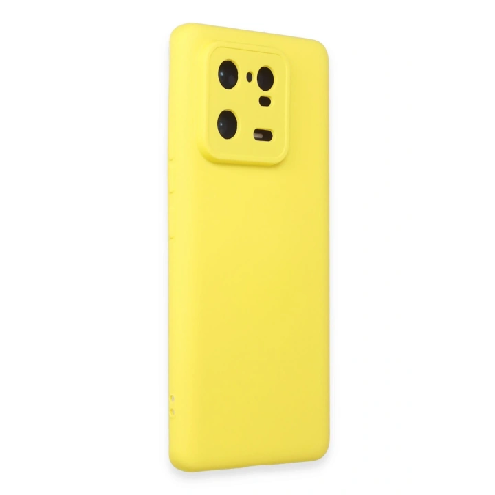 BFS  Xiaomi Mi 13 Pro Kılıf Nano içi Kadife Silikon - Sarı