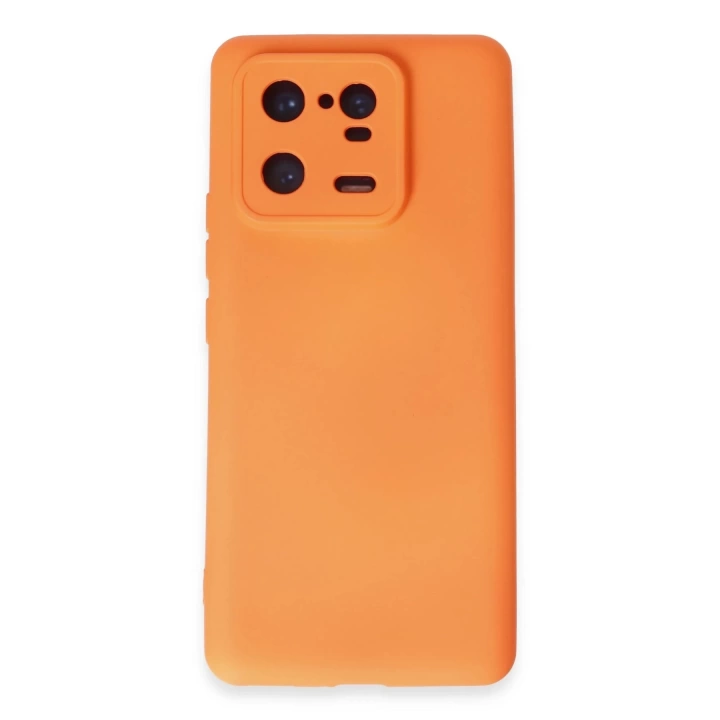 BFS  Xiaomi Mi 13 Pro Kılıf Nano içi Kadife Silikon - Turuncu