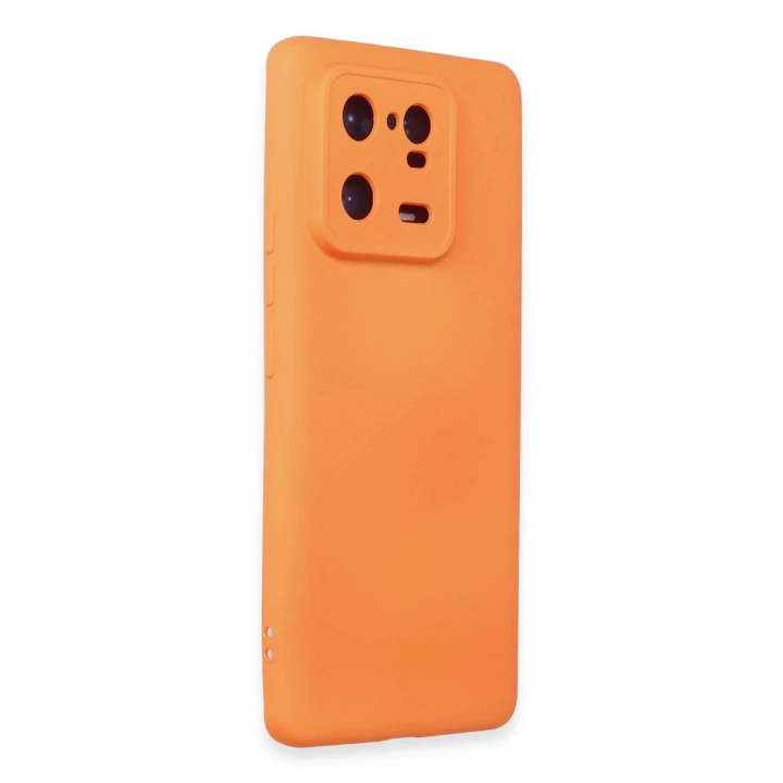 BFS  Xiaomi Mi 13 Pro Kılıf Nano içi Kadife Silikon - Turuncu