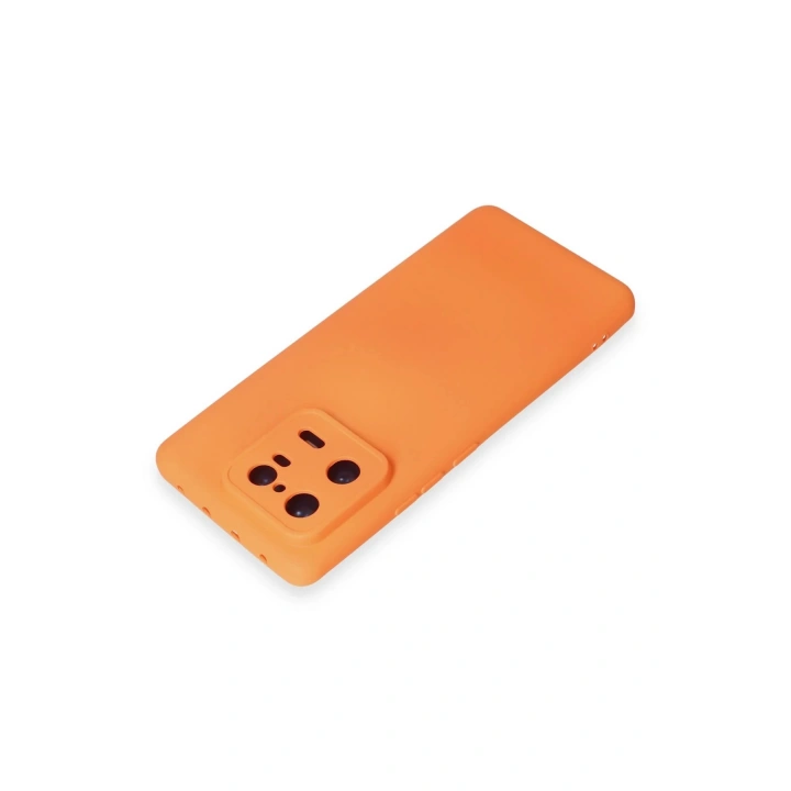 BFS Xiaomi Mi 13 Pro Kılıf Nano içi Kadife Silikon - Turuncu