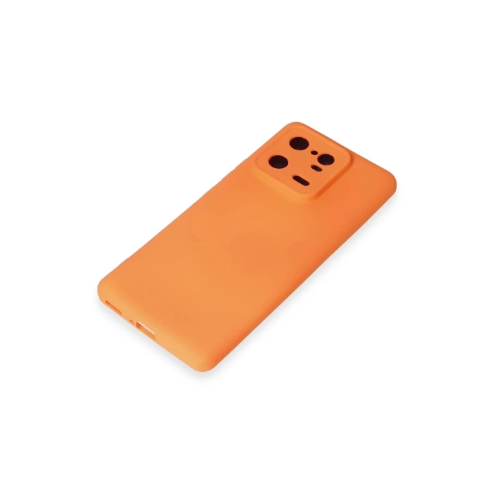 BFS  Xiaomi Mi 13 Pro Kılıf Nano içi Kadife Silikon - Turuncu