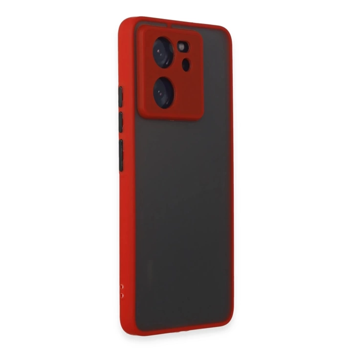 BFS Xiaomi Mi 13T Pro Kılıf Montreal Silikon Kapak - Kırmızı