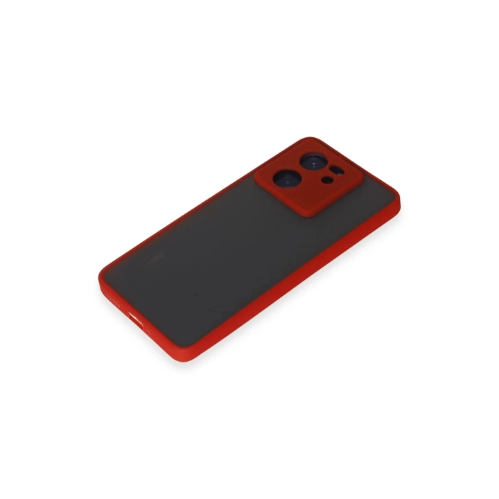 BFS  Xiaomi Mi 13T Pro Kılıf Montreal Silikon Kapak - Kırmızı