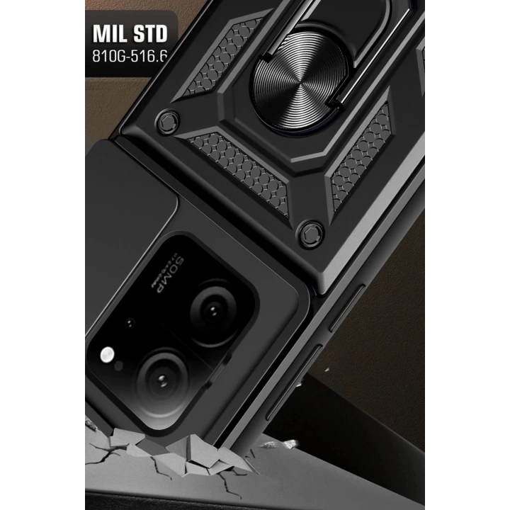 BFS  Xiaomi Mi 13T Pro Kılıf Pars Lens Yüzüklü Silikon - Lacivert