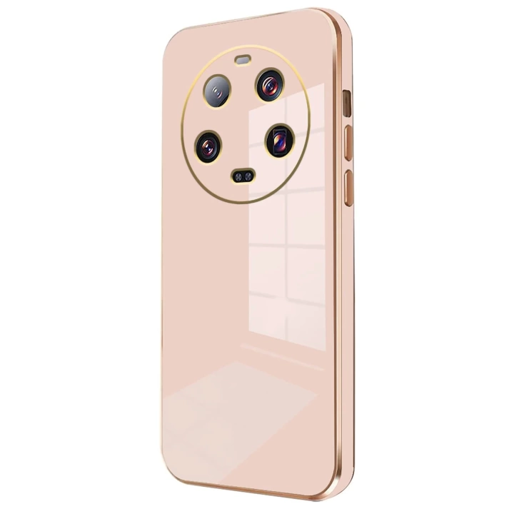BFS  Xiaomi Mi 14 Ultra Kılıf Volet Silikon - Pembe