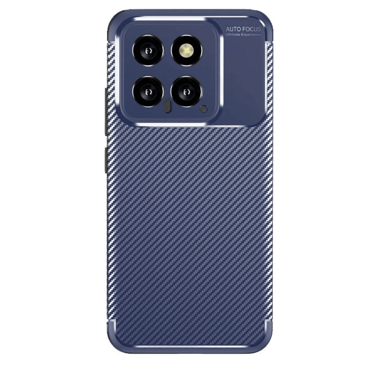 BFS  Xiaomi Mi 14T Kılıf Auto Focus Karbon Kapak - Lacivert