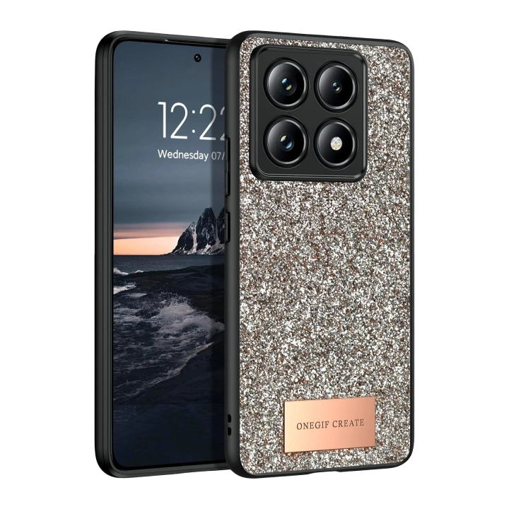 BFS  Xiaomi Mi 14T Pro Bright Simli Kapak - Gold