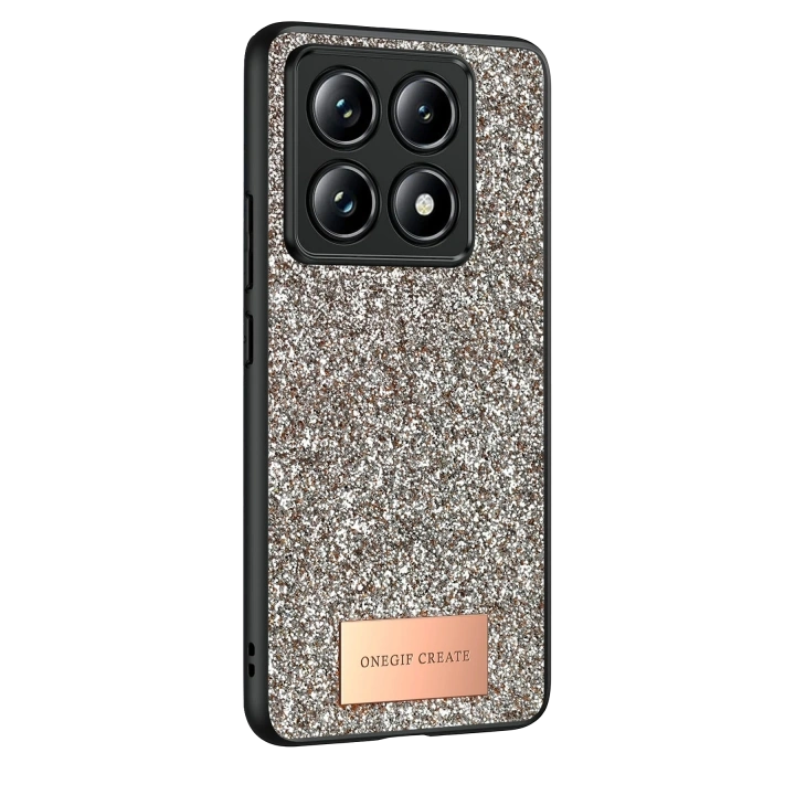 BFS  Xiaomi Mi 14T Pro Bright Simli Kapak - Gold