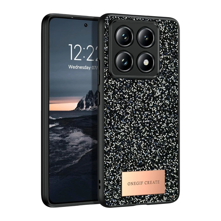 BFS  Xiaomi Mi 14T Pro Bright Simli Kapak - Siyah