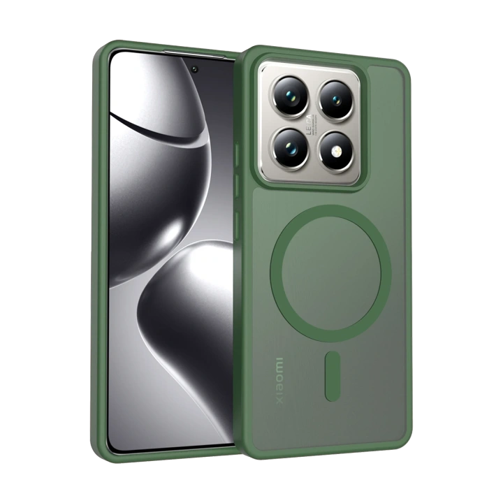 BFS  Xiaomi Mi 14T Pro Jota Magsafe Kapak - Koyu Yeşil