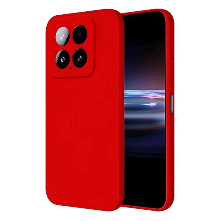 BFS  Xiaomi Mi 14T Pro Kılıf Nano içi Kadife Silikon - Kırmızı