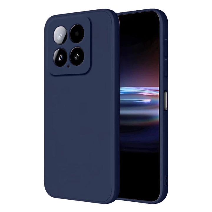 BFS  Xiaomi Mi 14T Pro Kılıf Nano içi Kadife Silikon - Lacivert