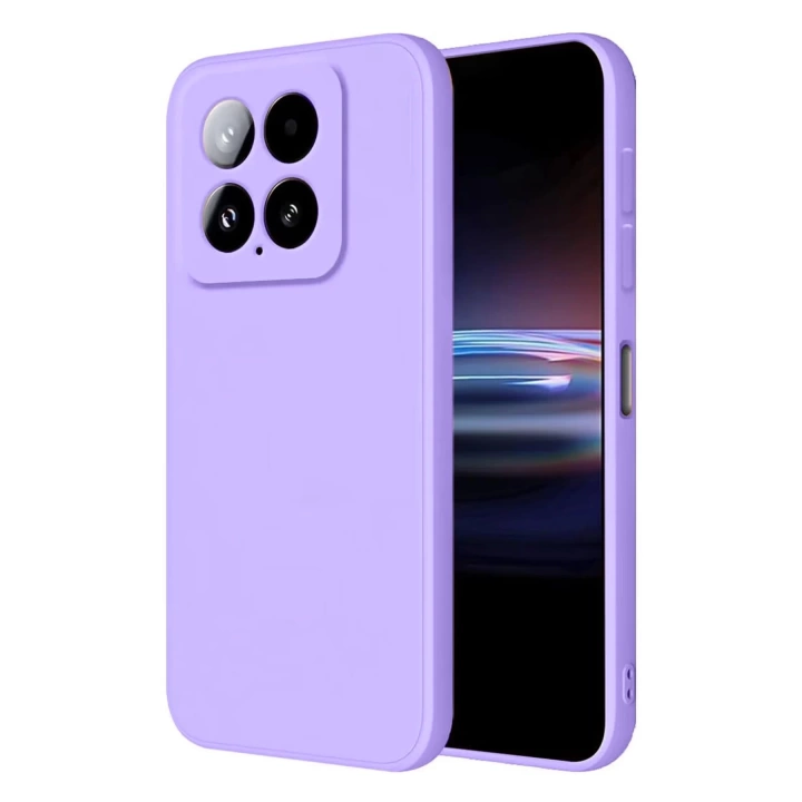 BFS  Xiaomi Mi 14T Pro Kılıf Nano içi Kadife Silikon - Lila