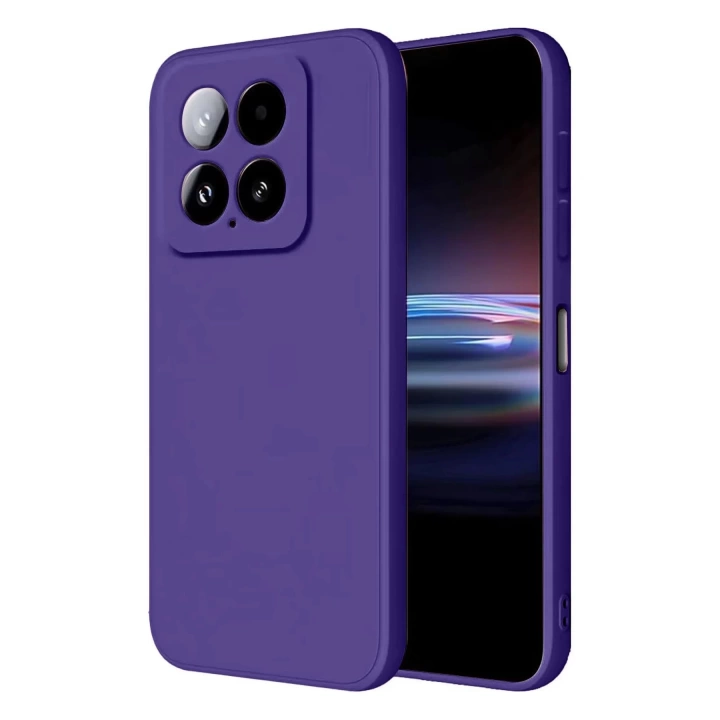 BFS  Xiaomi Mi 14T Pro Kılıf Nano içi Kadife Silikon - Mor