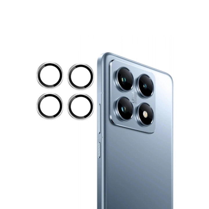 BFS Xiaomi Mi 14T Pro PVD Metal Kamera Lens - Gümüş