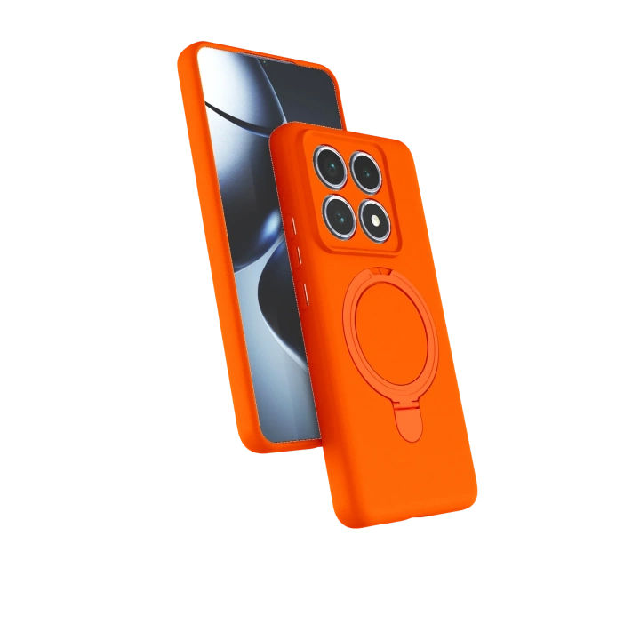 BFS  Xiaomi Mi 14T Pro Regal Magsafe Standlı Kapak - Turuncu