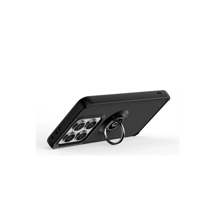 BFS  Xiaomi Mi 15 Kılıf Montreal Yüzüklü Silikon Kapak - Siyah
