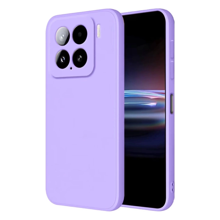 BFS  Xiaomi Mi 15 Kılıf Nano içi Kadife Silikon - Lila