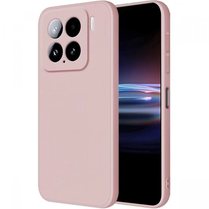 BFS  Xiaomi Mi 15 Kılıf Nano içi Kadife Silikon - Pudra