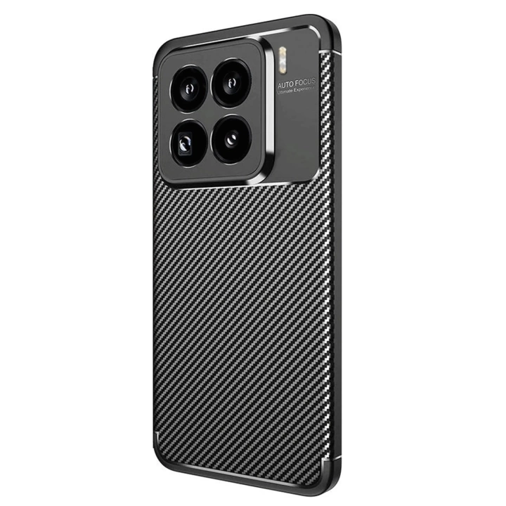 BFS  Xiaomi Mi 15 Pro Kılıf Auto Focus Karbon Kapak - Siyah