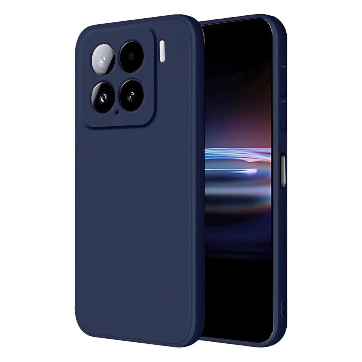 BFS  Xiaomi Mi 15 Pro Kılıf Nano içi Kadife Silikon - Lacivert