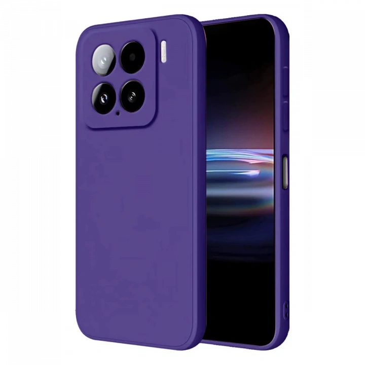 BFS  Xiaomi Mi 15 Pro Kılıf Nano içi Kadife Silikon - Mor