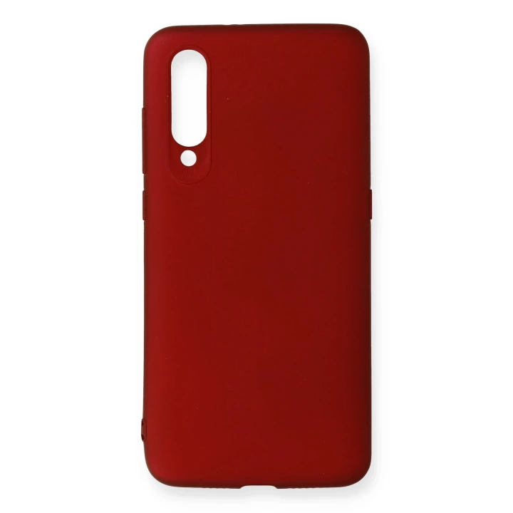 BFS  Xiaomi Mi 9 Kılıf First Silikon - Bordo