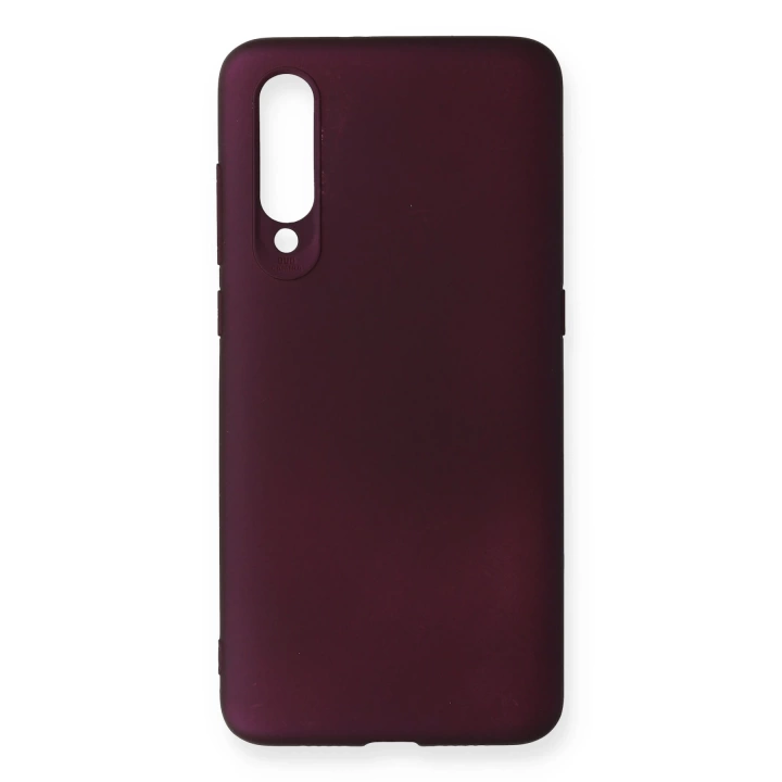 BFS  Xiaomi Mi 9 Kılıf First Silikon - Mürdüm