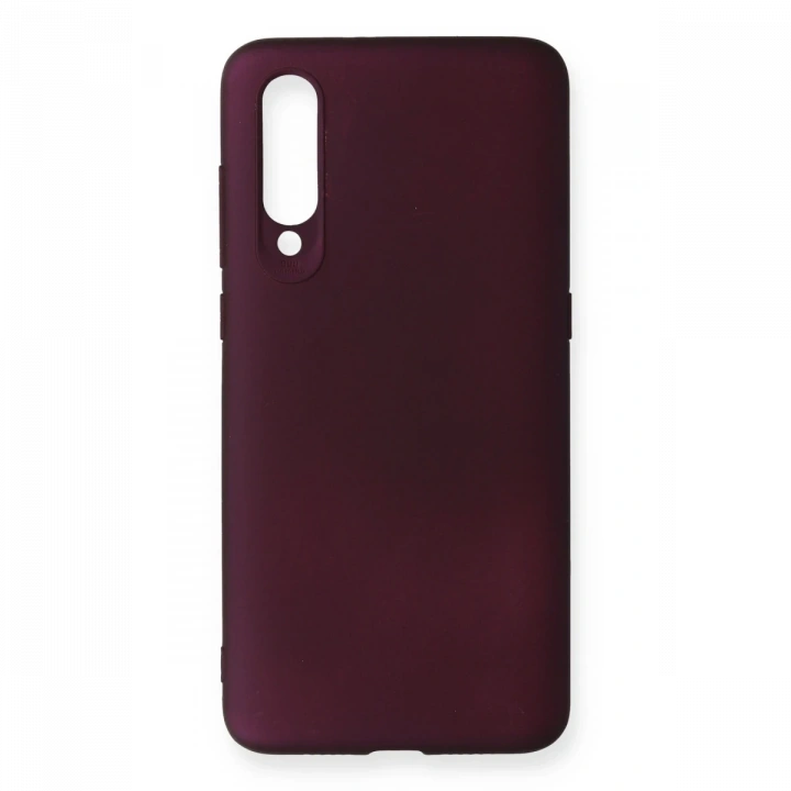 BFS  Xiaomi Mi 9 Kılıf First Silikon - Mürdüm