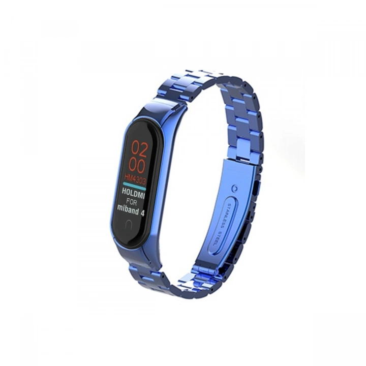 BFS  Xiaomi Mi Band 4 Metal Baklalı Kordon - Mavi